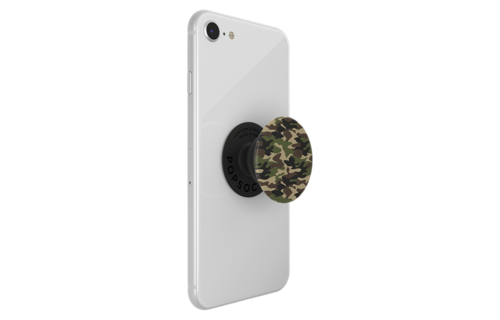 PopSockets PopGrip Swappable Abstract Device Stand and Grip - Woodland Camo