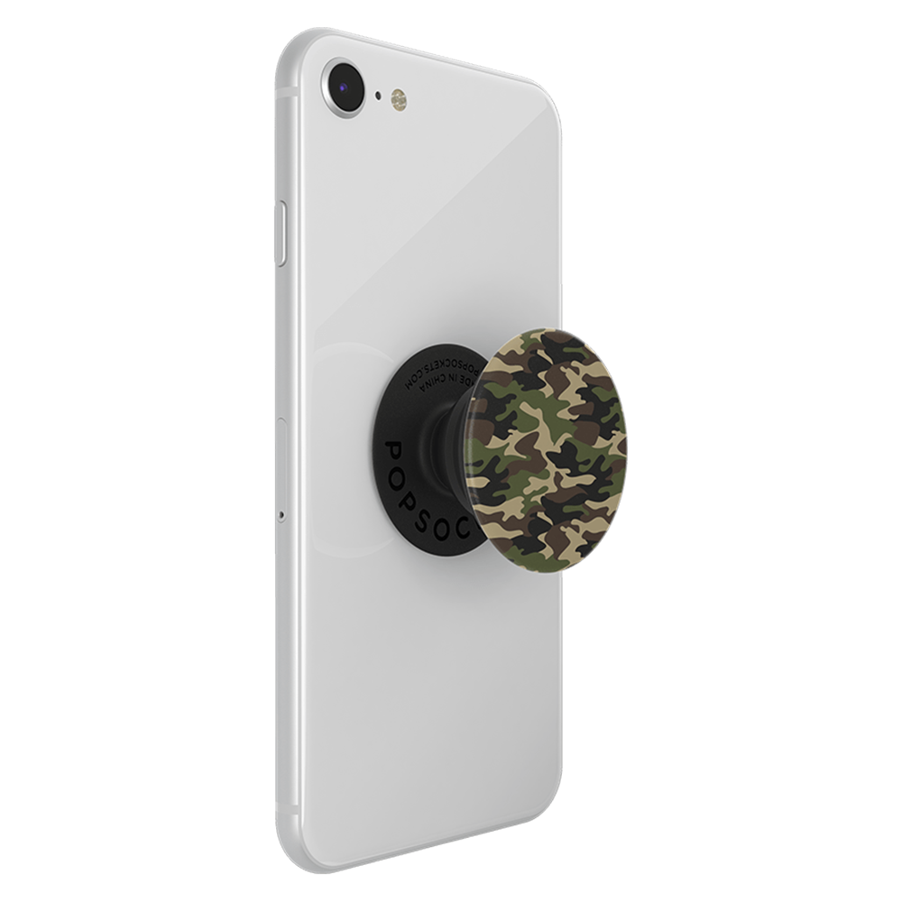 PopSockets PopGrip Swappable Abstract Device Stand and Grip - Woodland Camo