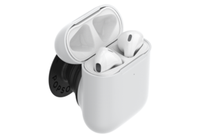 PopSockets PopGrips Swappable AirPods Case+Holder Device Stand and Grip - White