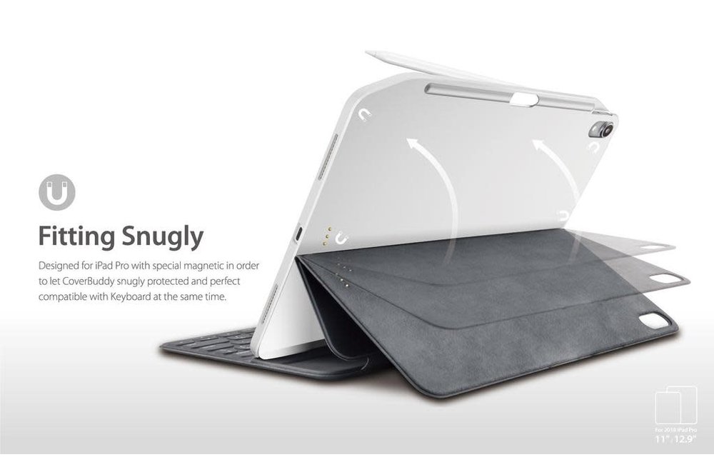 SwitchEasy CoverBuddy for iPad Pro 11" - Dark Gray