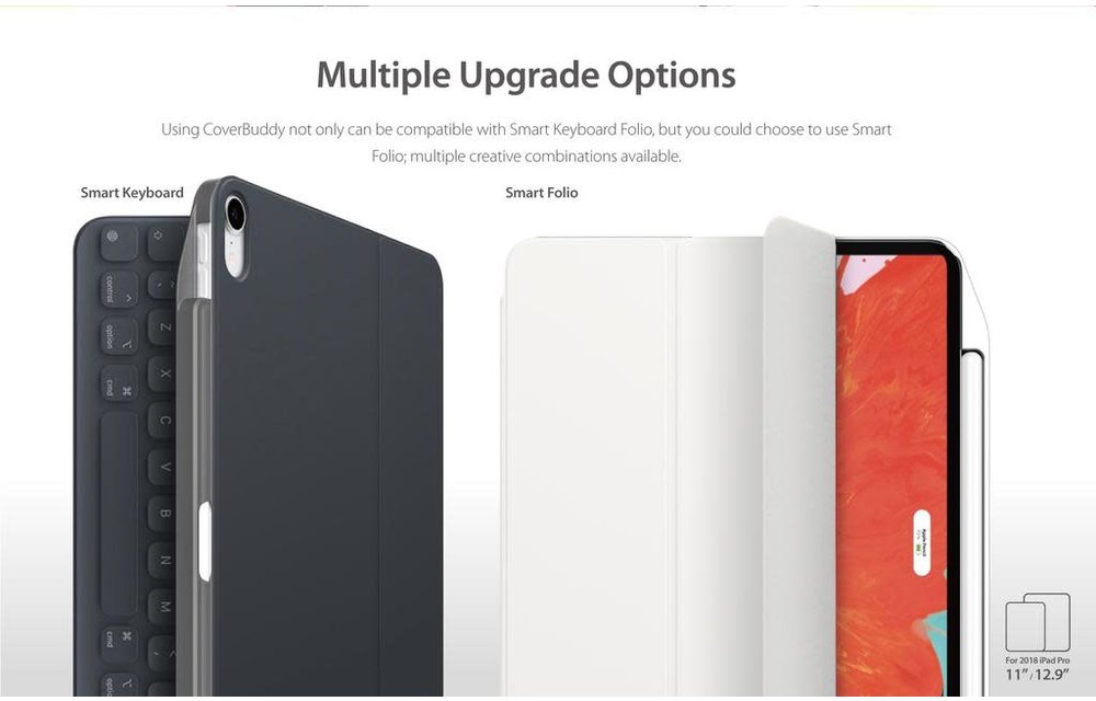 SwitchEasy CoverBuddy for iPad Pro 11" - Dark Gray