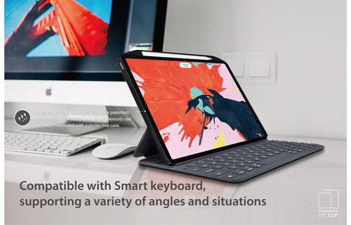 SwitchEasy CoverBuddy for iPad Pro 12.9" 3rd Generation - Dark Gray