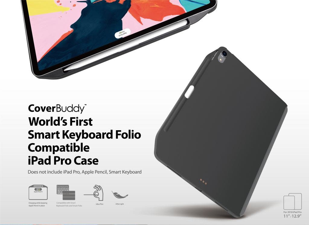 SwitchEasy CoverBuddy for iPad Pro 12.9" 3rd Generation - Dark Gray