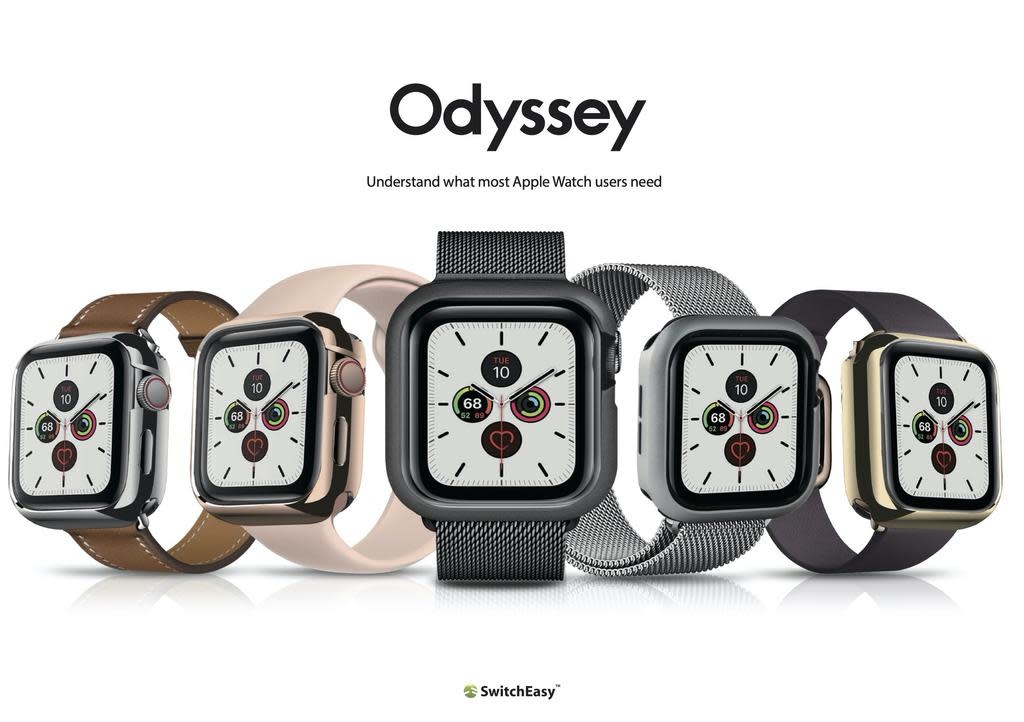 SwitchEasy Odyssey Metail Case for Apple Watch 40mm - Flash Gray