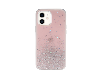 SwitchEasy Starfield Case for iPhone 12 Mini - Transparent Rose