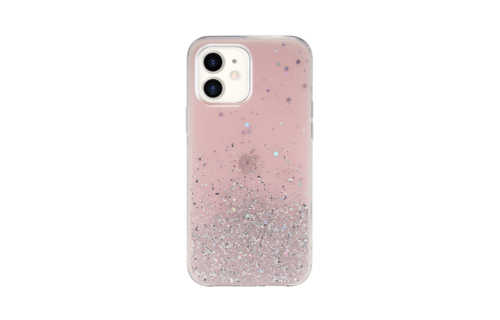 SwitchEasy Starfield Case for iPhone 12 Mini - Transparent Rose