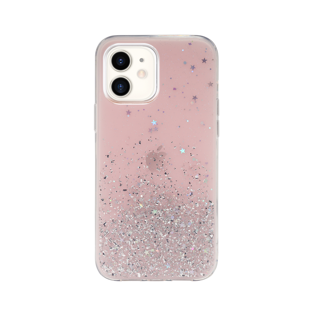 SwitchEasy Starfield Case for iPhone 12 Mini - Transparent Rose