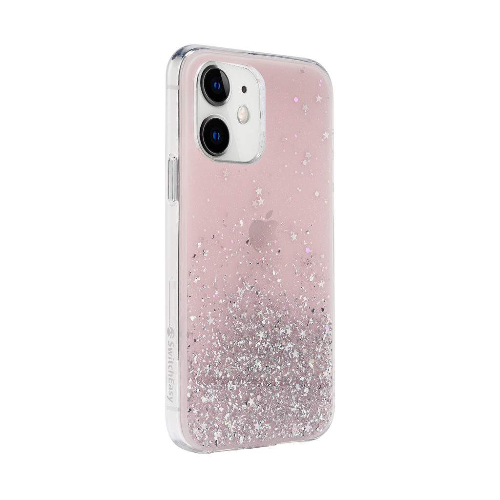 SwitchEasy Starfield Case for iPhone 12 Mini - Transparent Rose