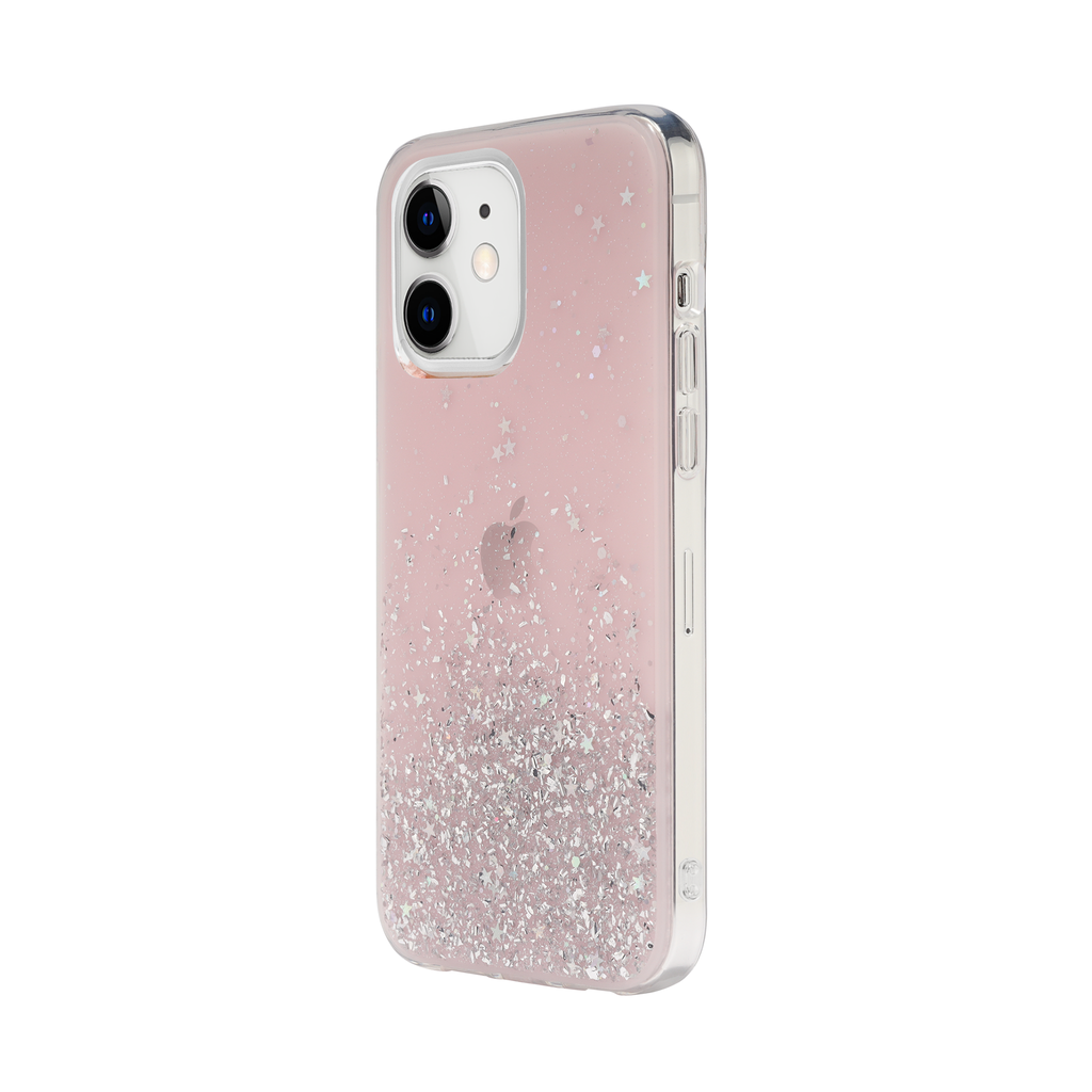 SwitchEasy Starfield Case for iPhone 12 Mini - Transparent Rose