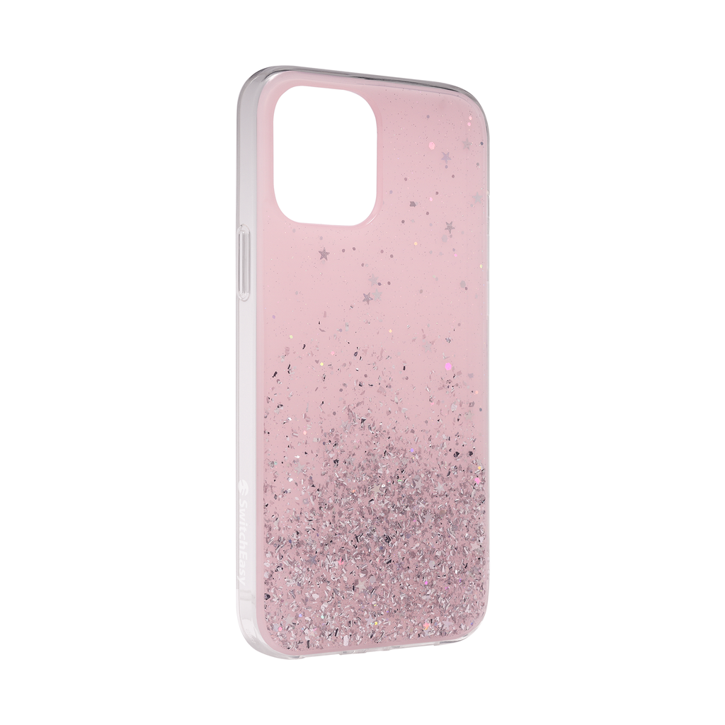 SwitchEasy Starfield Case for iPhone 12 Mini - Transparent Rose