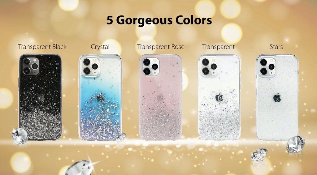 SwitchEasy Starfield Case for iPhone 12 Mini - Transparent Rose