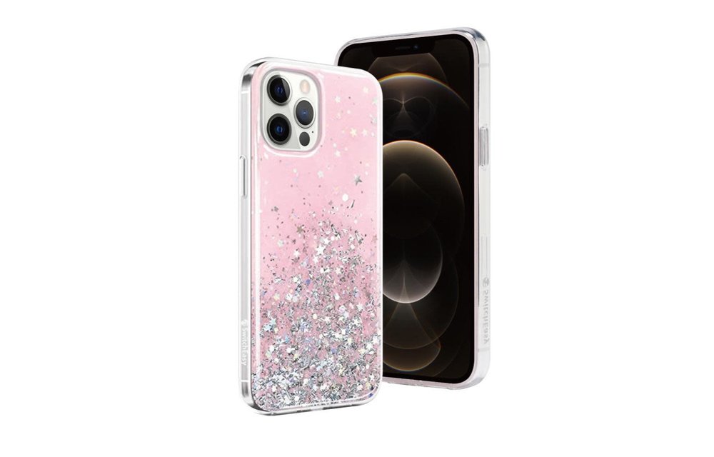 SwitchEasy Starfield Case for iPhone 12 / 12 Pro - Transparent Rose