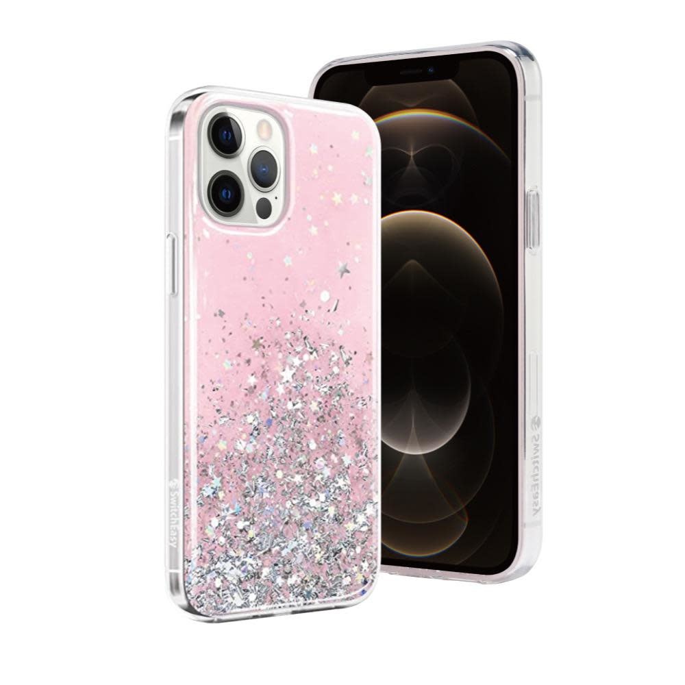 SwitchEasy Starfield Case for iPhone 12 / 12 Pro - Transparent Rose