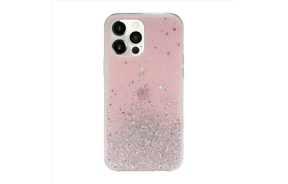 SwitchEasy Starfield Case for iPhone 12 / 12 Pro - Transparent Rose