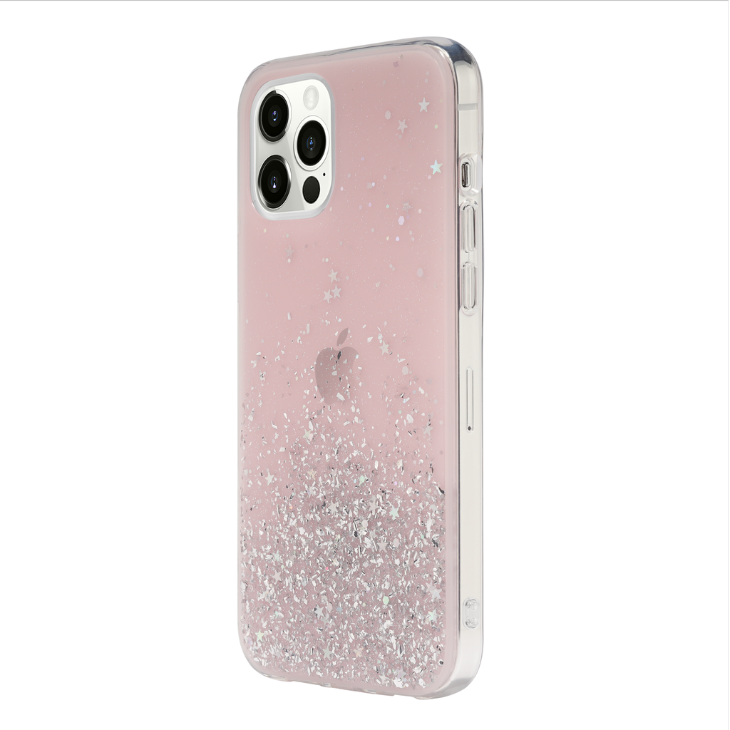 SwitchEasy Starfield Case for iPhone 12 / 12 Pro - Transparent Rose