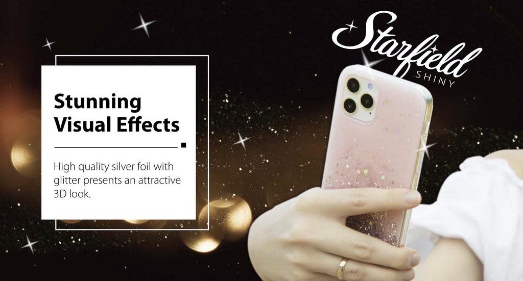 SwitchEasy Starfield Case for iPhone 12 / 12 Pro - Transparent Rose