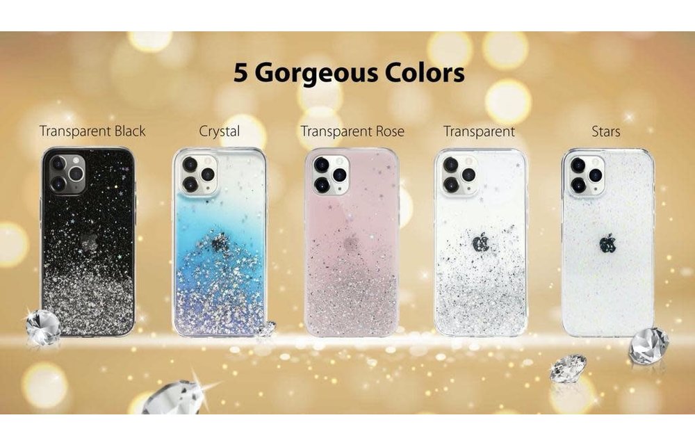 SwitchEasy Starfield Case for iPhone 12 / 12 Pro - Transparent Rose