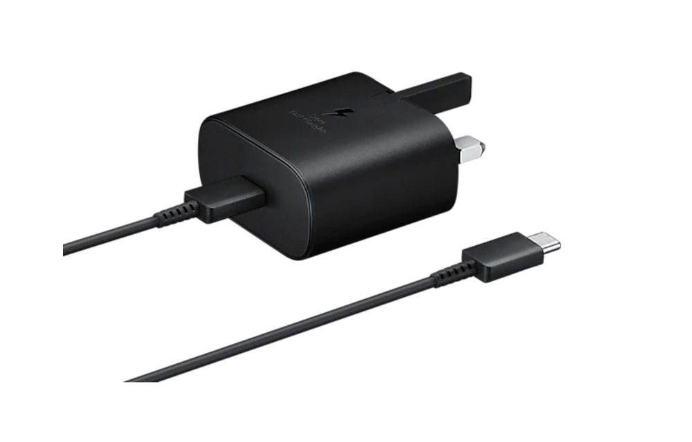 Samsung Travel Adapter Super Fast Charging 25W With USB Type-C to Type-C Cable - Black