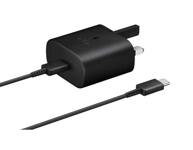Samsung Travel Adapter Super Fast Charging 25W With USB Type-C to Type-C Cable - Black
