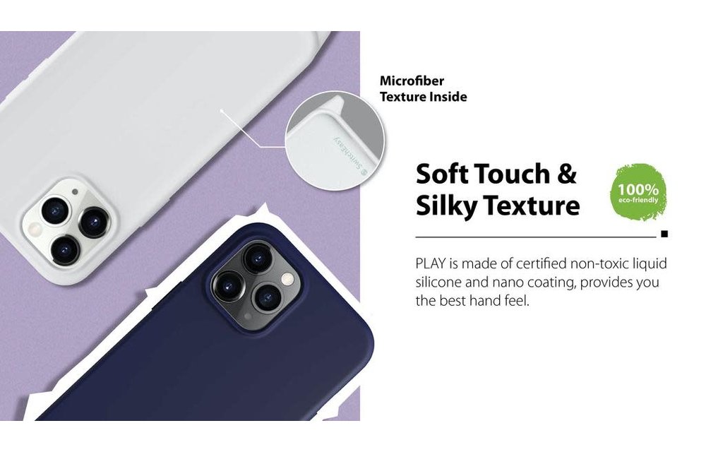 SwitchEasy Play Silicone Case for iPhone 12 / 12 Pro - Black