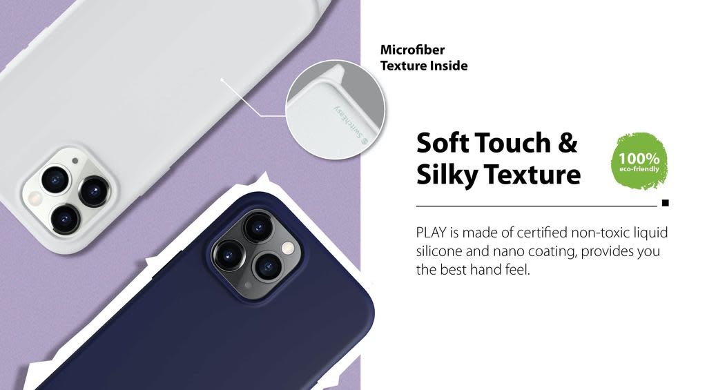 SwitchEasy Play Silicone Case for iPhone 12 / 12 Pro - Black