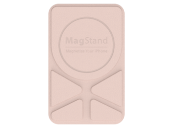SwitchEasy MagStand Leather Stand for iPhone 11 and 12 - Pink sand