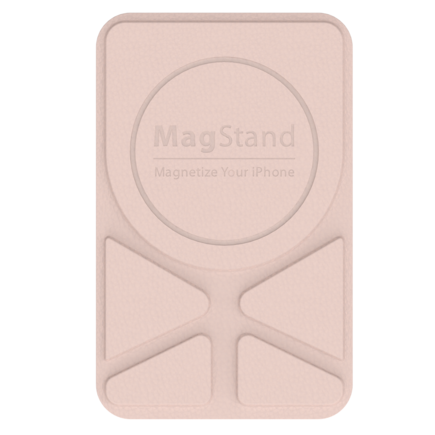 SwitchEasy MagStand Leather Stand for iPhone 11 and 12 - Pink sand