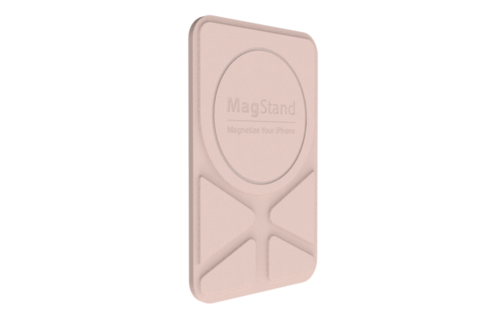 SwitchEasy MagStand Leather Stand for iPhone 11 and 12 - Pink sand