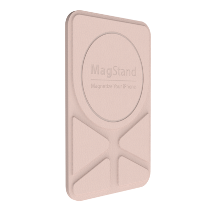 SwitchEasy MagStand Leather Stand for iPhone 11 and 12 - Pink sand