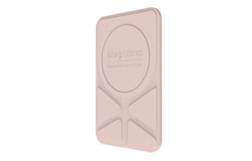 SwitchEasy MagStand Leather Stand for iPhone 11 and 12 - Pink sand