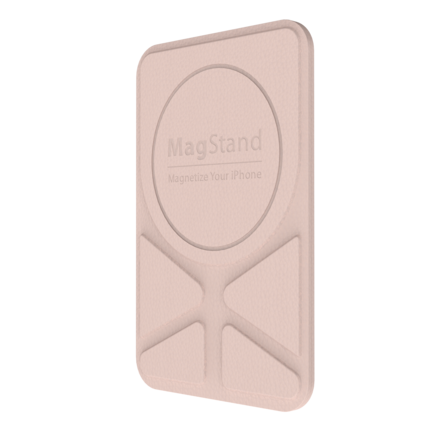 SwitchEasy MagStand Leather Stand for iPhone 11 and 12 - Pink sand