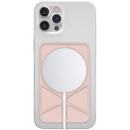 SwitchEasy MagStand Leather Stand for iPhone 11 and 12 - Pink sand