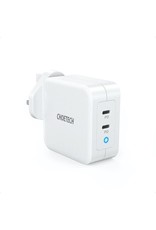 Choetech Choetech 100W Dual Port PD GaN Charger USB-C for MacBook and Phone - White