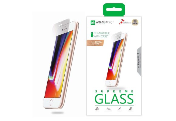 AT IPHONE 7/8/SE 0.33MM SUPREME GLASS (CRYSTAL)