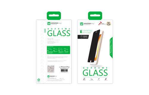 AT IPHONE 7/8 PLUS 0.3MM 180’ PRIVACY SUPREME GLASS