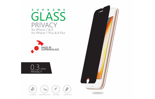 AT IPHONE 7/8 PLUS 0.3MM 180’ PRIVACY SUPREME GLASS