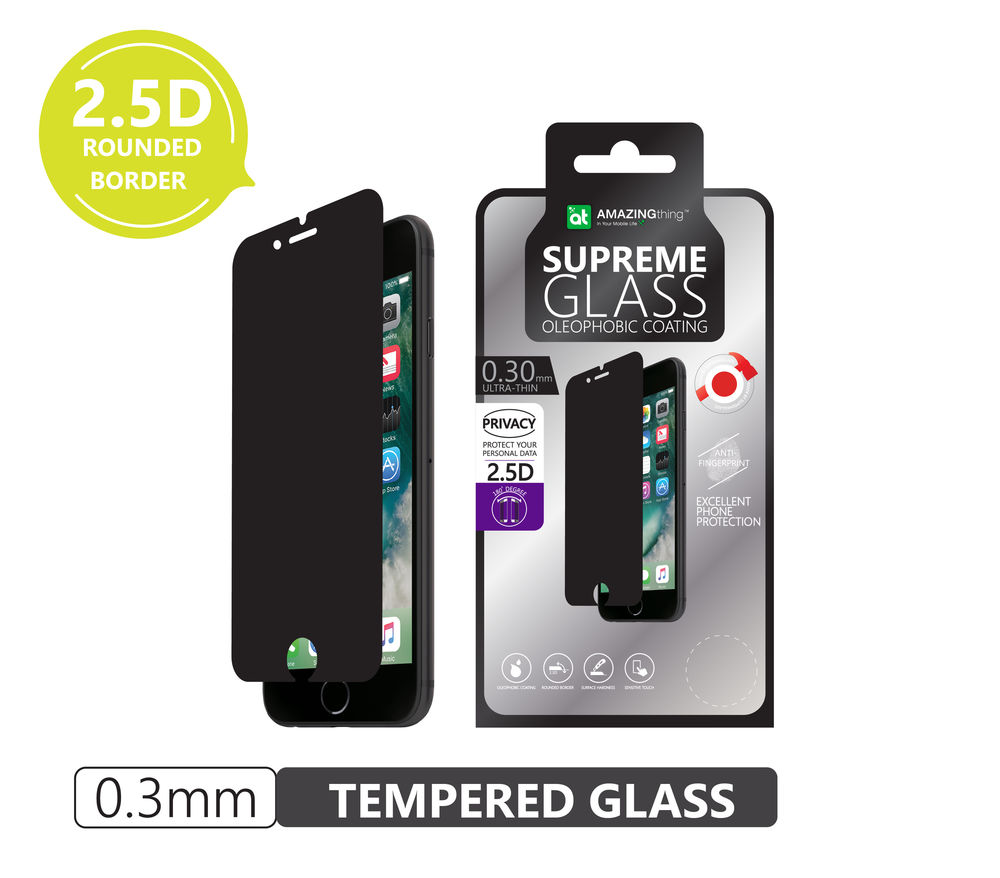 AT IPHONE 7/8 PLUS 0.33MM PRIVACY SUPREME GLASS