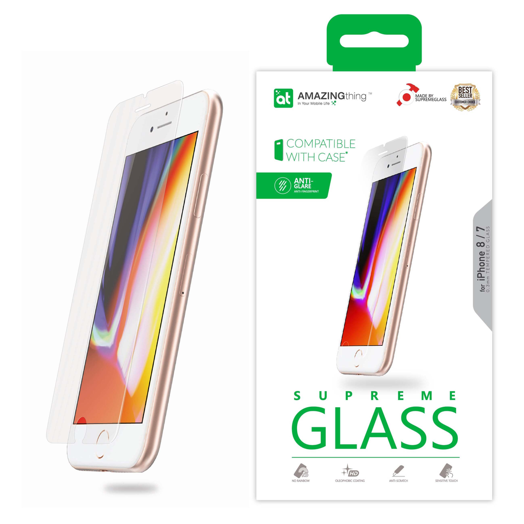 AMAZINGthing iPhone 7/8 0.3mm Anti-Glare Supreme Glass (MATTE)