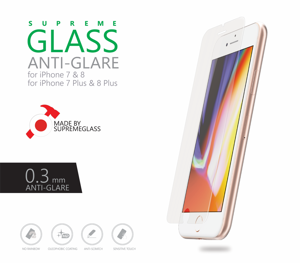 AMAZINGthing iPhone 7/8 0.3mm Anti-Glare Supreme Glass (MATTE)