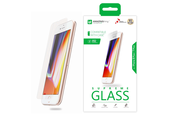 AT IPHONE 7/8 PLUS 0.3MM ANTI-GLARE SUPREME GLASS (MATTE)