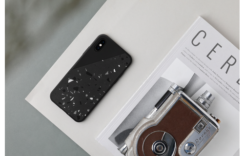 Native Union Clic Terrazzo The Hand-Crafted Terrazzo Case for iPhone Xs Max - Black