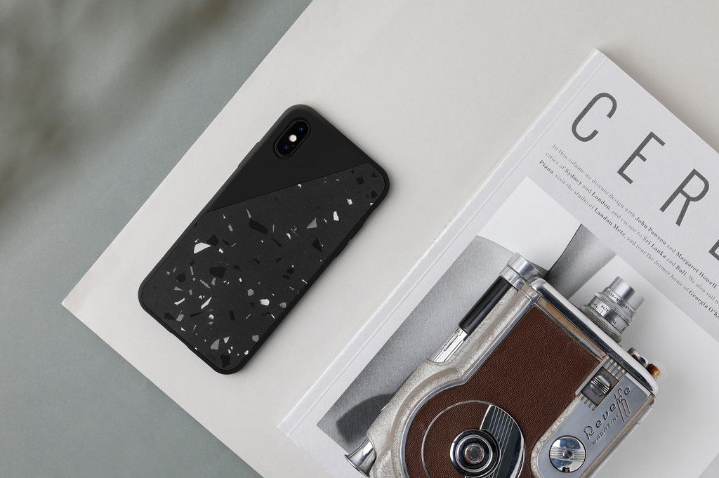 Native Union Clic Terrazzo The Hand-Crafted Terrazzo Case for iPhone Xs Max - Black