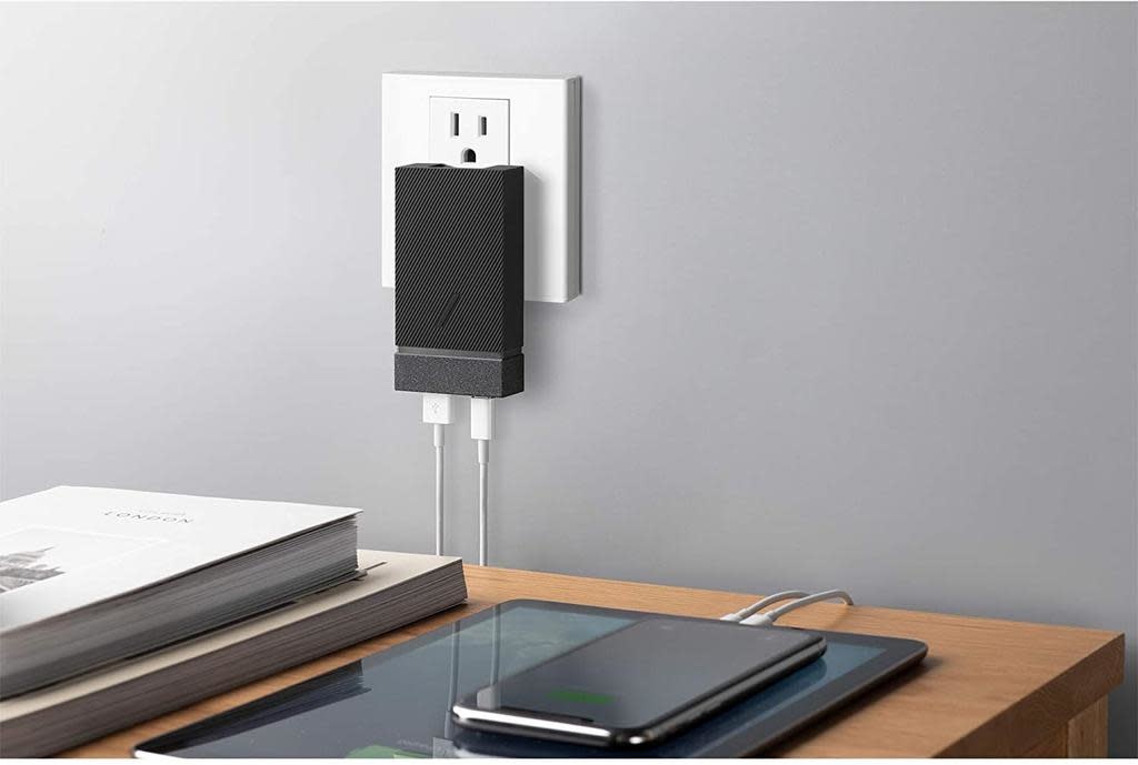 Native Union Smart Wall Charger PD with International Adapters 2Port (USB-A + USB-C ) 18W - Slate