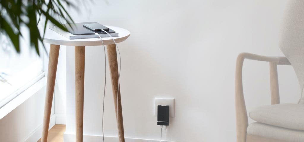 Native Union Smart Wall Charger PD with International Adapters 2Port (USB-A + USB-C ) 18W - Slate