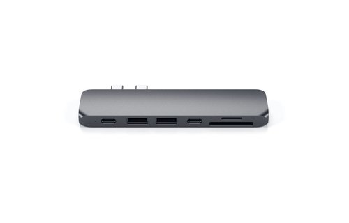 Satechi Type-C Pro Hub 7-in-2 with 4K HDMI - Space Gray