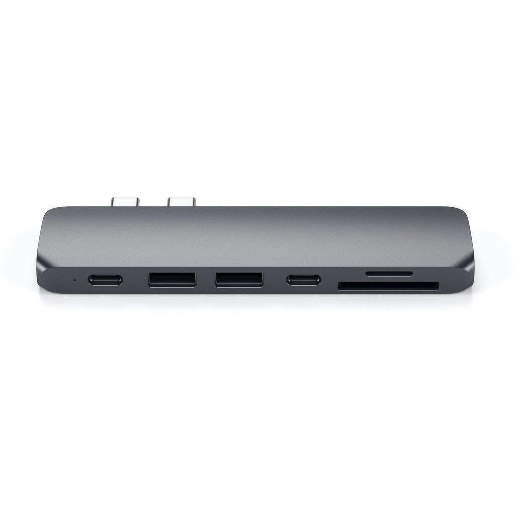 Satechi Type-C Pro Hub 7-in-2 with 4K HDMI - Space Gray