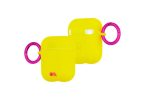 Case Mate Hook Ups Neon Apple Airpod 1/2 Case and Neck Strap - Lemon Lime