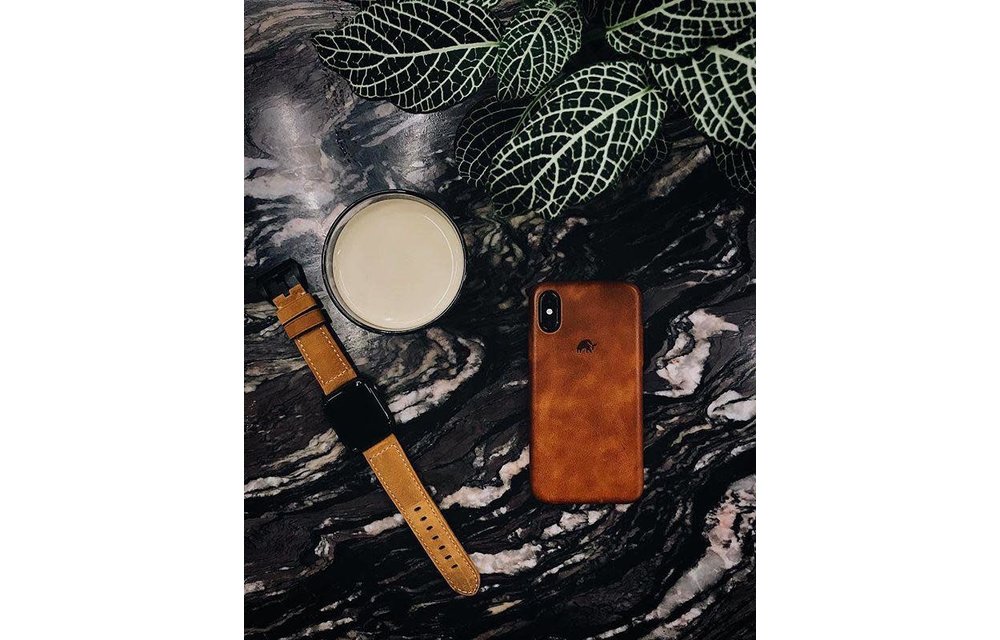 Bull Strap Genuine Bold Leather Case for iPhone Xs Max - Sienna