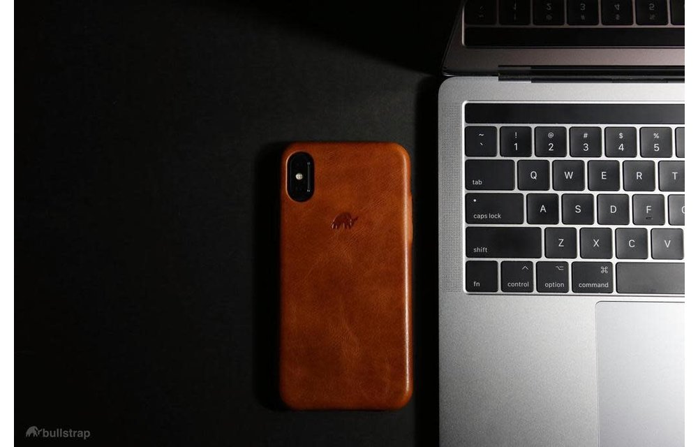 Bull Strap Genuine Bold Leather Case for iPhone Xs Max - Sienna
