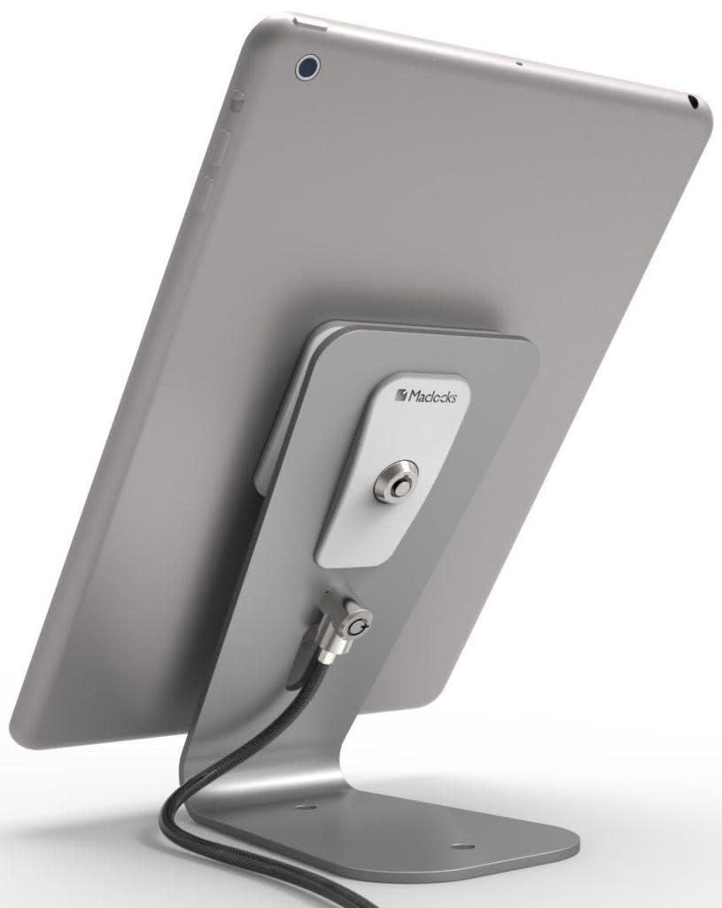 Compulocks HoverTab Universal Security Lock Stand for iPad and Tablet - Silver